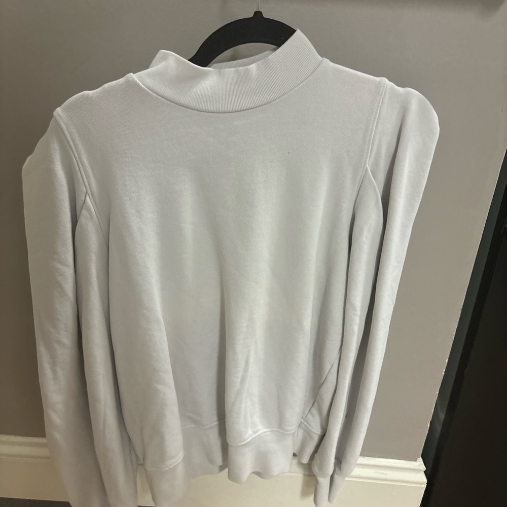 Agolde Light Gray Turtleneck Sweater